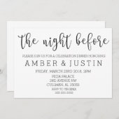 La Nuit avant| Invitation (Devant / Derrière)