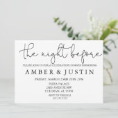 La nuit avant invitation de | (Debout devant)