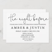 La nuit avant invitation de | (Devant / Derrière)
