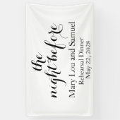 La nuit avant la bannière de la fête de répétition (Vertical)