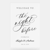 La Nuit Avant La Répétition Mariage Bienvenue (Recto)