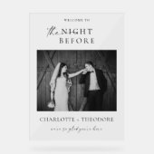 La nuit avant le dîner Bienvenue avec Mariage phot (Recto)