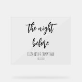 La Nuit Avant Le Dîner De La Répétition Mariage (Recto)