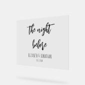 La Nuit Avant Le Dîner De La Répétition Mariage (Angle)