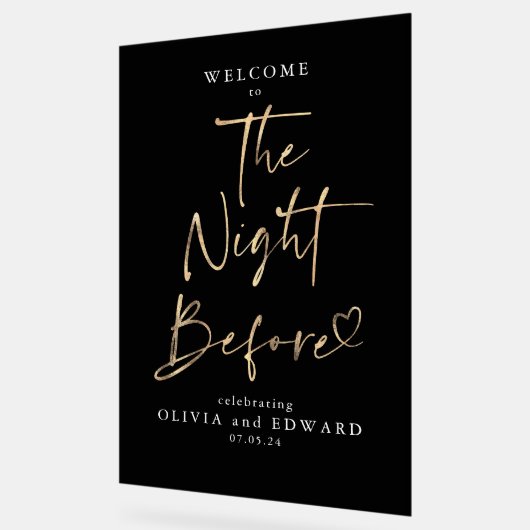 La nuit avant le dîner de répétition (Angle)