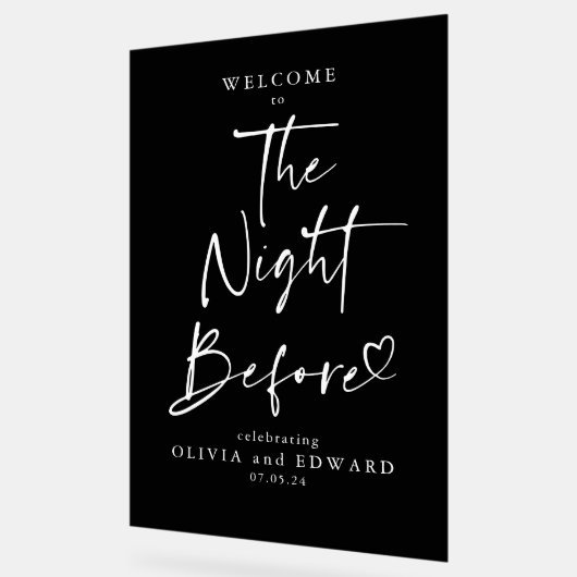 La nuit avant le dîner de répétition (Angle)