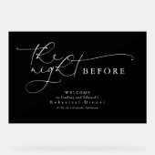 La nuit avant le dîner de répétition (Recto)