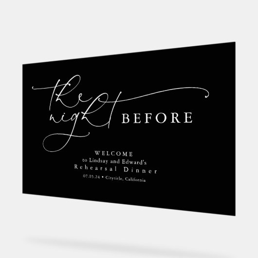 La nuit avant le dîner de répétition (Angle)