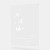 La Nuit Avant Le Dîner De Répétition Affiche de bi (Angle)