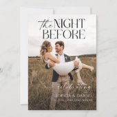 La Nuit Avant Le Dîner De Répétition Invitation (Devant)