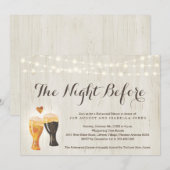 La Nuit Avant Le Dîner De Répétition Invitation (Devant / Derrière)