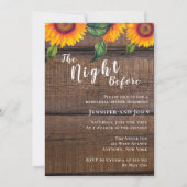 La Nuit Avant Le Dîner De Répétition Invitation (Devant)