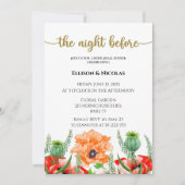 La nuit avant le dîner de répétition invitation (Devant)