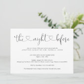 La Nuit Avant Le Dîner De Répétition Invitation (Debout devant)