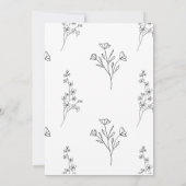 La Nuit Avant Le Dîner De Répétition Invitation (Dos)