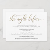 La Nuit Avant Le Dîner De Répétition Invitation (Devant / Derrière)