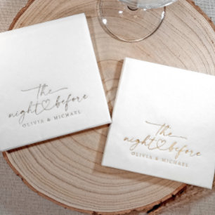 La Nuit Avant le Dîner de Répétition Mariage Or