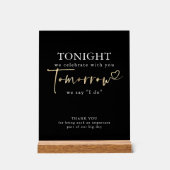 La Nuit Avant le Dîner de Répétition Noir Moderne (Recto)