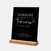 La Nuit Avant Le Dîner De Répétition Noir Moderne (Angle)