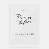 La nuit avant le dîner de répétition signe d'accue (Recto)