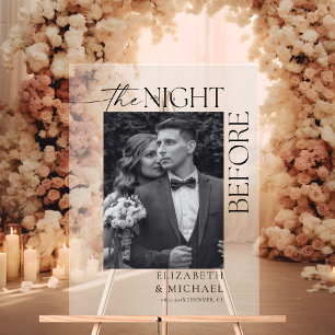 La nuit avant le dîner Mariage d'accueil