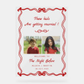 La nuit avant l'enfance Photos Mariage (Recto)