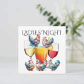 LA NUIT DES DAMES, etc. Invitation (Debout devant)