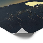 la nuit d'hiver Poster papier (Coin)