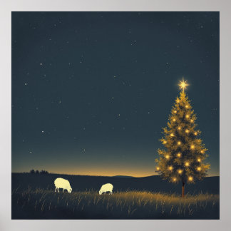 la nuit d'hiver Poster papier