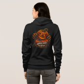 La Nuit d'Horreur d'Halloween Sweat à Capuche Zip (Dos entier)