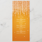 La nuit élégante de menu de mariage brillent (Dos)