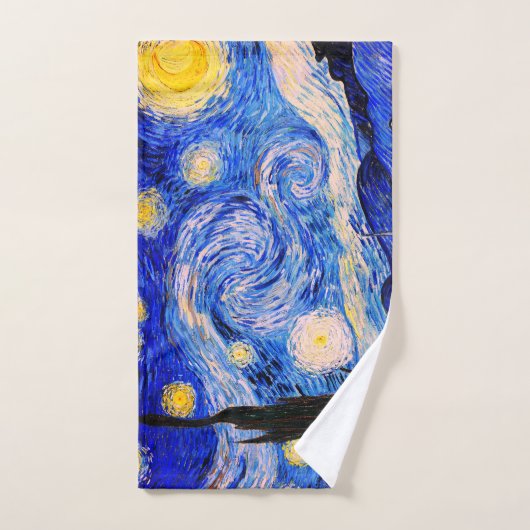 La Nuit étoilée de Vincent Van Gogh (Serviette à main)