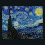 La nuit étoilée par Vincent van Gogh Poster<br><div class="desc">La nuit étoilée par Vincent van Gogh Poster</div>