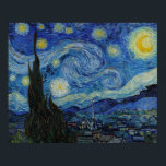 La nuit étoilée par Vincent van Gogh Poster<br><div class="desc">La nuit étoilée par Vincent van Gogh Poster</div>