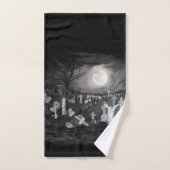 La nuit sur le cimetière - Angel avec Diable (Serviette à main)