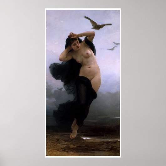 La Nuit William-Adolphe Bouguereau Poster (Voorkant)