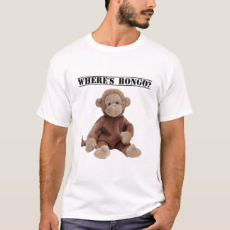 Là où est le bongo le T-shirt de singe