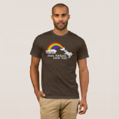 Là où les arcs-en-ciel viennent des T-shirts (Devant entier)