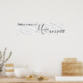 Là où les mots échouent, la musique parle Poster (Cuisine)