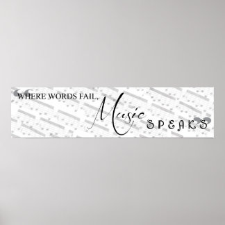 Là où les mots échouent, la musique parle Poster