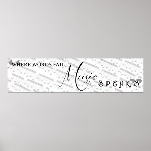 Là où les mots échouent, la musique parle Poster (Devant)