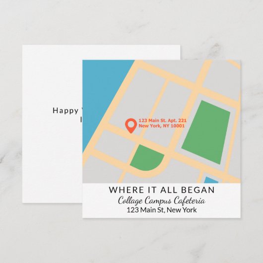 Là où tout a commencé Carte personnalisée de la Sa (Devant / Derrière)