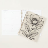 La paix commence en soi – Note d'art en ligne flor (Devant avec enveloppe)