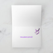 La paix de mai règnent carte de vacances (Intérieur)