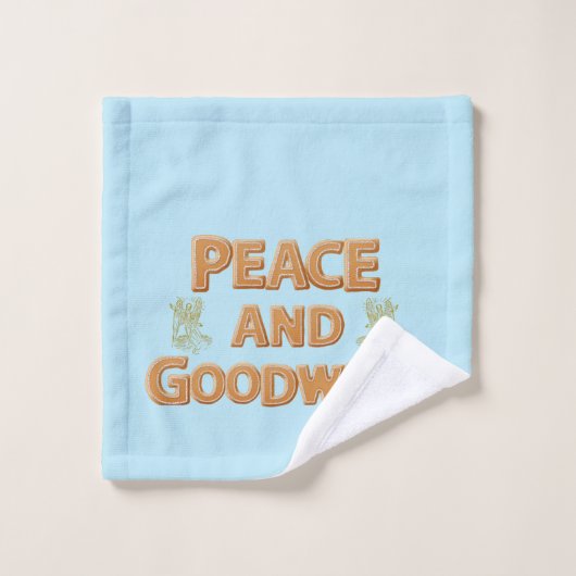 LA PAIX ET LA BONNE VOLONTÉ (Gant de toilette)