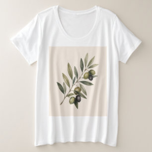 La paix grandit ici Branche d'olive botanique vi