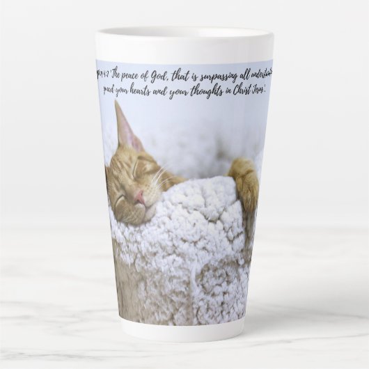 La Paix Qui Passe Tout...Chat Voyage Mug - (Devant)