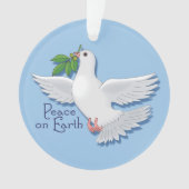 La Paix Sur Terre La Colombe De Noël Avec Une Bran (devant)