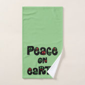 La Paix sur Terre Noël (Serviette à main)