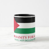 La Palestine soutient Combo Mug (Centre)